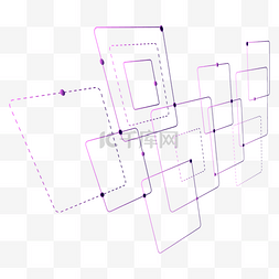 光效科技线条图片_渐变科技线条几何透视装饰