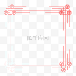 中国风线条边框