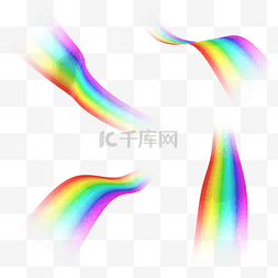 抽象彩虹光图片_渐变的抽象彩虹光效