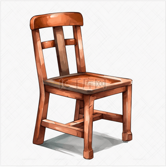 彩色手绘卡通椅子