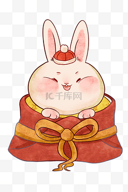 兔年福袋图片_兔年新春卡通兔子福袋