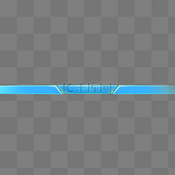 光效分类图片_蓝色科技感标题边框页眉