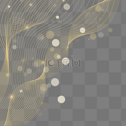 线条装饰图片_金色光斑光线光效金色线条光斑装