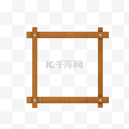 木质木板方形边框
