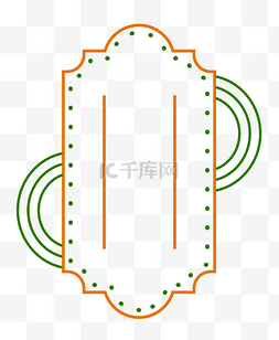 挂牌标题框图片_简约港风招牌标题框