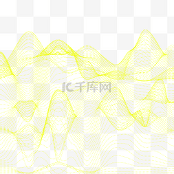 线条抽线图片_量子科技抽象金黄色线条