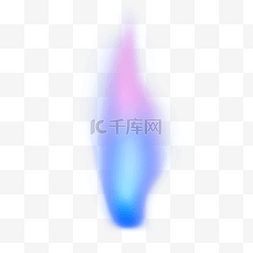 燃烧的紫白蓝色火焰