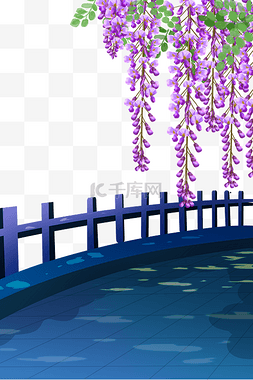 紫藤花长廊图片_夏天夏季夏林阴路风景