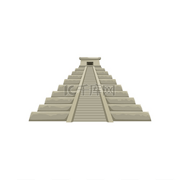 墨西哥金字塔图片_墨西哥神庙孤立了阿兹特克的太阳