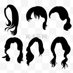 发型造型女生图片_女式中长发发型组合