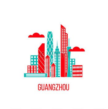 广州图标icon设计素材-广州图标EPS模板下载-千库网