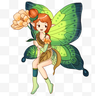 卡通手绘蝴蝶仙子图片_卡通手绘蝴蝶仙子素材-卡通手绘蝴蝶仙子图片