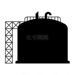 h5素材坦克图片_石油储存的例证。