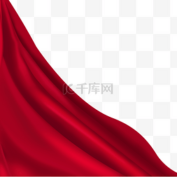 丝带图片_红色绸缎丝带红绸