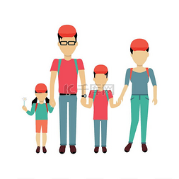 儿子和父亲图片_幸福家庭概念横幅设计幸福家庭概