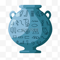 埃及花瓶平面卡通