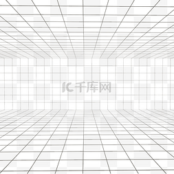 几何素材线条图片_立体空间透视线条网格C4D