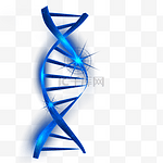 dna分子结构蓝色光影线条