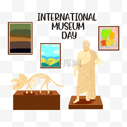 恐龙考古图片_艺术展览品古代国际博物馆日