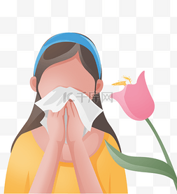 春天花粉过敏鼻炎打喷嚏