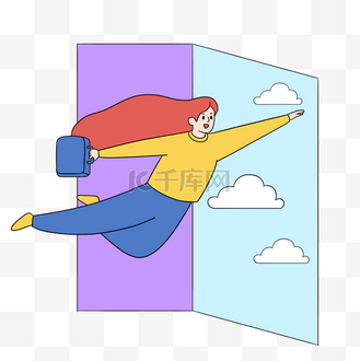 开门的人物图片_开门的人物素材-开门的人物图片大全-千库网