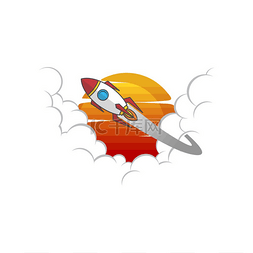 航天飞机火箭标志颜色标志标识矢