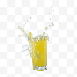 新鲜酷饮飞溅橙汁