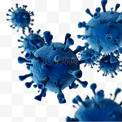 变体美数字图片_变体蓝色变异covid-19冠状病毒