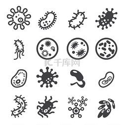 卫生间细菌图片_细菌的图标