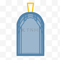 蓝色窗户纹路韩国传统边框花纹
