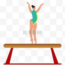 游泳训练图片_体操运动平衡木训练