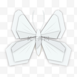 蝴蝶折纸手工抽象几何立体图案