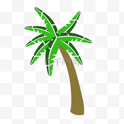 巴西狂欢节椰子树卡通贴图