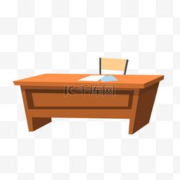 桌子矢量图片_矢量扁平桌子办公桌