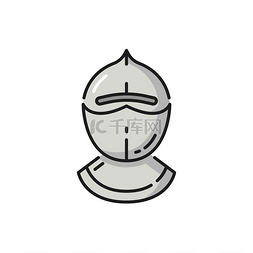 头盔标志图片_骑士葡萄牙战士金属头盔头部隔离