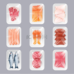 生鸡腿肉图片_用于商店零售的塑料包装食品、鲜