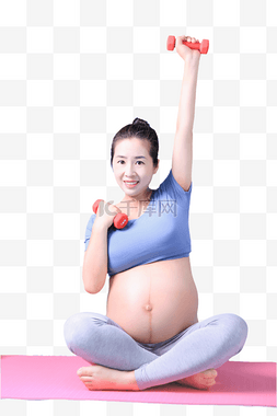 孕妇瑜伽健身减肥运动