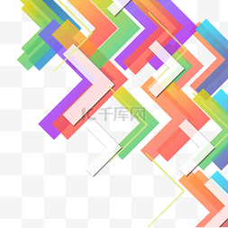 创意彩色渐变线条图片_抽象渐变几何可爱彩色条纹