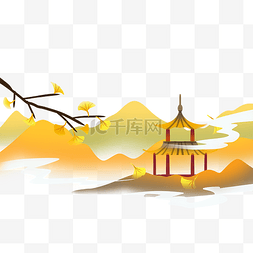 稻田风景图图片_秋天景色风景