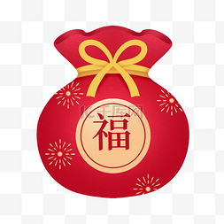 元旦促销灯笼图片_新年新春元宵节红色福袋