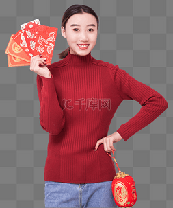 虎年春节女孩红包