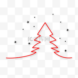 圣诞纹理红色图片_最小线圣诞节树