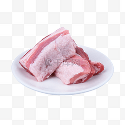 红色碟子图片_猪肉碟子五花肉食材脂肪