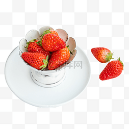 盘子里草莓图片_美食果盘里的草莓