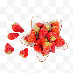 草莓果盘图片_新鲜水果草莓果盘