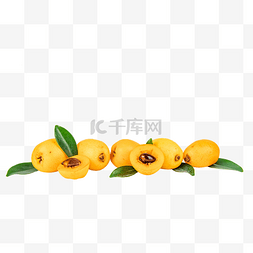 黄色枇杷果