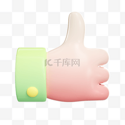 立体字happy模板下载图片_c4d渐变点赞