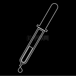 医疗科学仪器图片_带下拉图标的移液器。