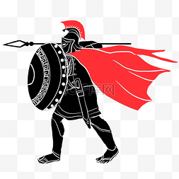 斯巴达logo图片_斯巴达勇士长矛盾牌