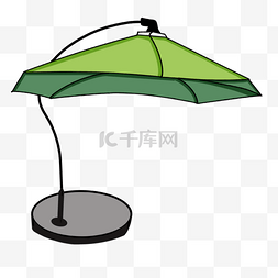 绿色沙滩伞剪贴画